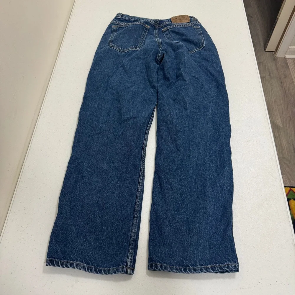 Arizona Jean Company Loose Fit Blue Denim Jeans Mens 16 Regular Medium Wash 3417